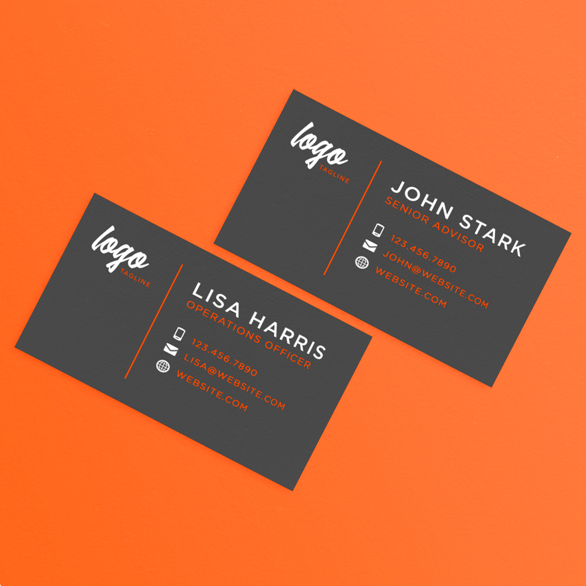 Business card design - Lillian James Creative